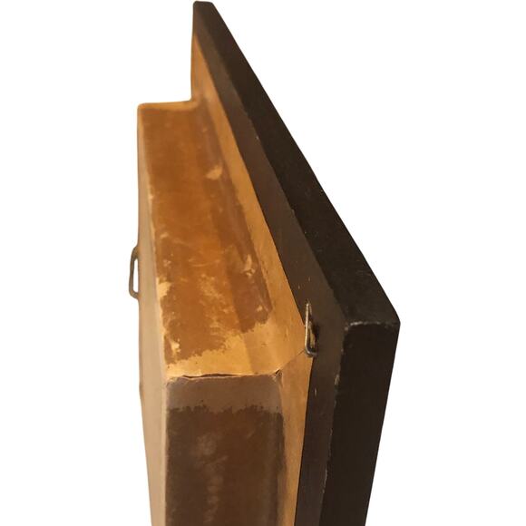 Vintage African Wood Carved Zebra Head in shadowbox frame Tribal Art 9 x 10.75” - Picture 4 of 8